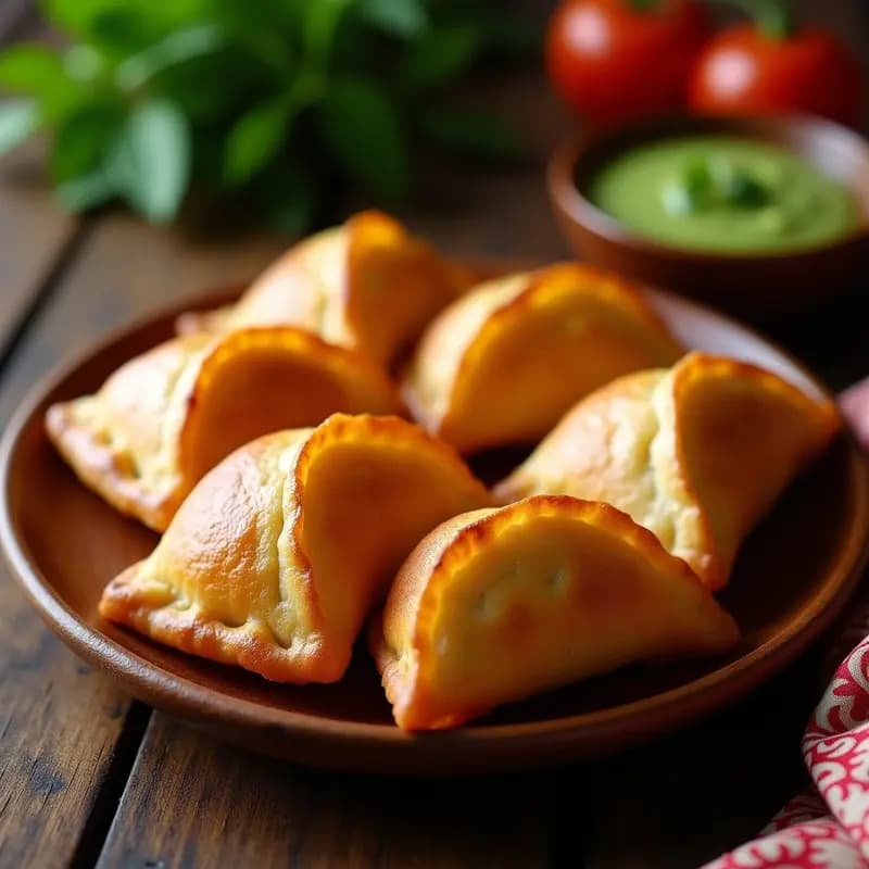 Samboosa de Carne Picante y Cebolla: Aperitivo Indio Crujiente en Airfryer