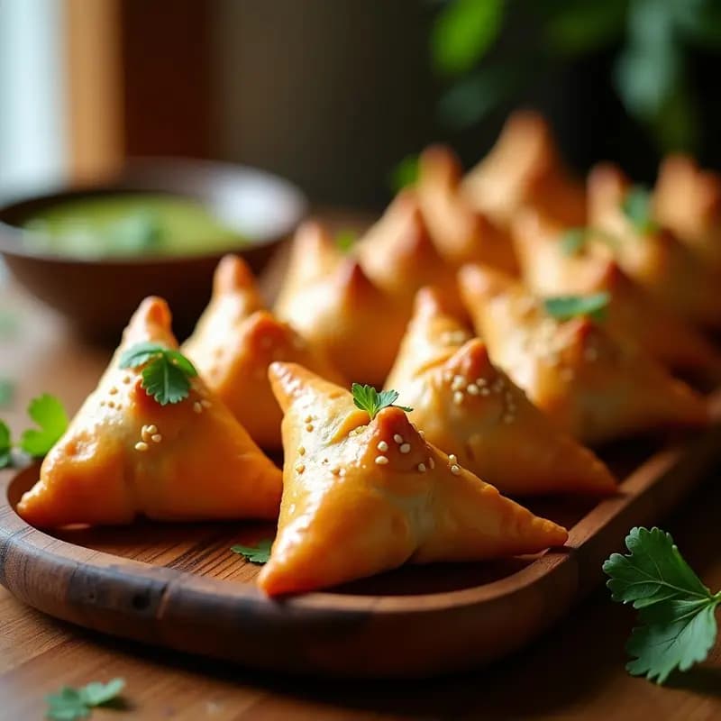 Samosa de Lentejas Corail y Jengibre: Empanadillas Indianas en Airfryer