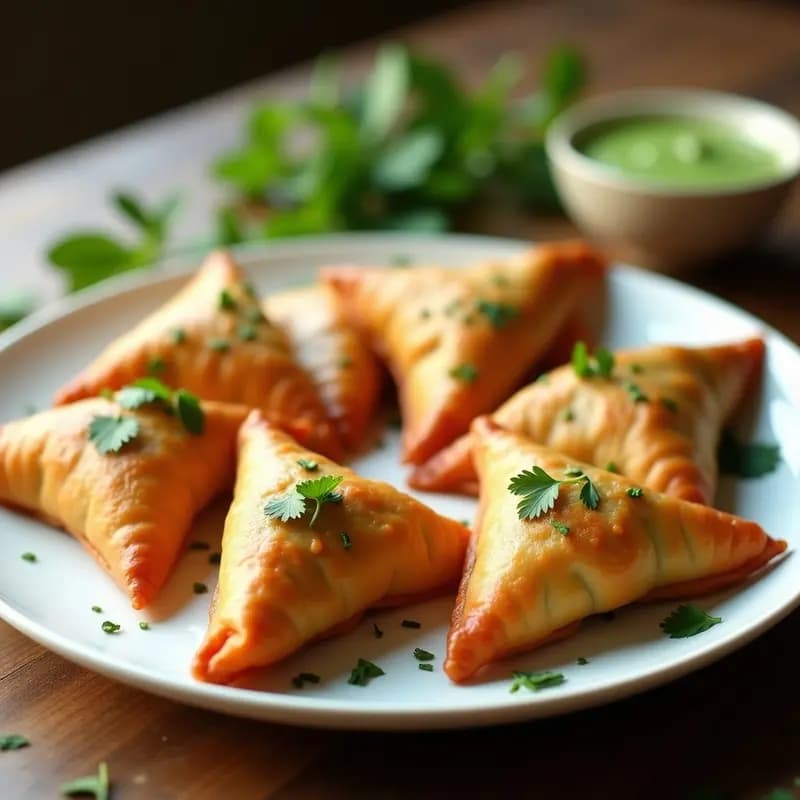 Samosa de Lentejas Rojas y Zucchini: Receta India en Airfryer y Sin Freír