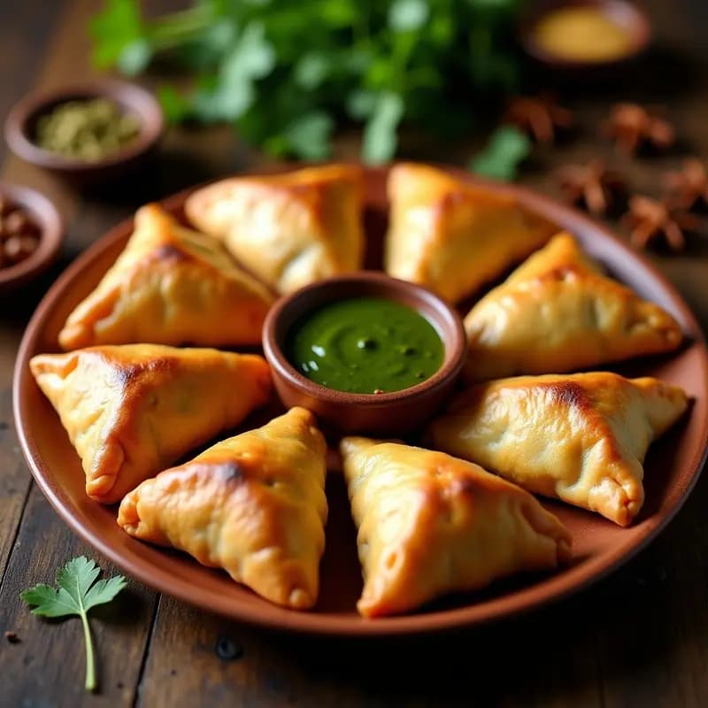 Samosas de Garbanzo y Espinacas con Masa de Coliflor: Receta India Low-Carb y Crudivegana