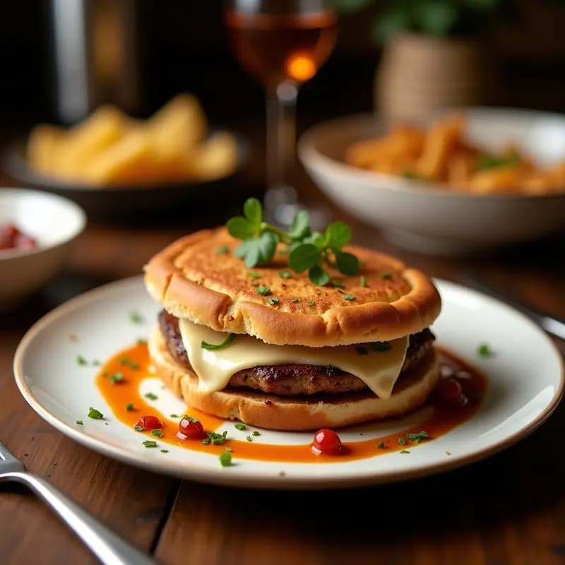 Sándwich de Filete Empanado con Queso Provolone, Champiñones Salteados en Mantequilla y Salsa de Trufa Negra: El Rey de los Cheat Meals