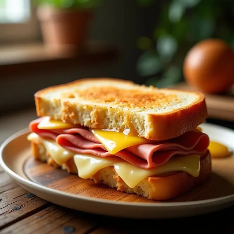 Sándwich de Mortadela y Queso Provolone con Pan Brioche: Bocadillo Italiano de Ensueño
