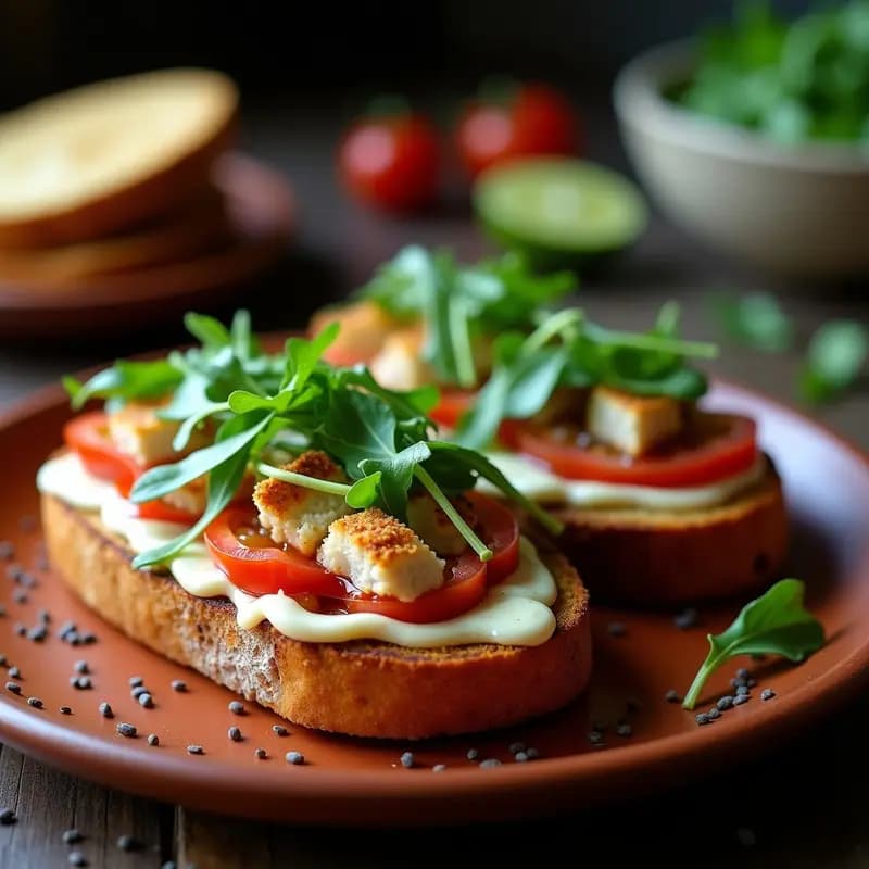 Sándwich de Pan de Maíz Azul y Pechuga de Pavo Ahumada: Receta Mexicana Keto para llevar