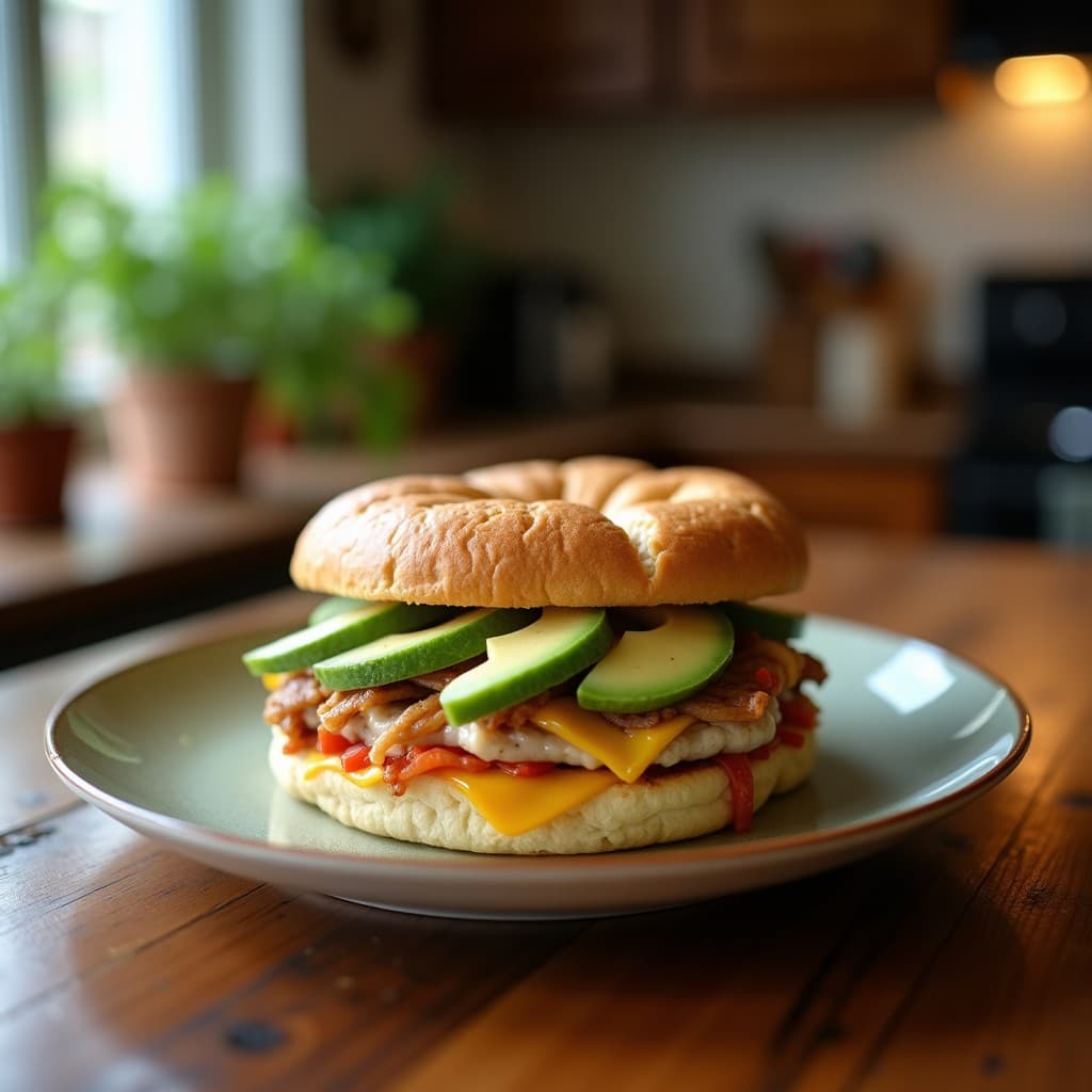Sándwich de Pechuga de Pavo y Puré de Aguacate: Receta Fitness en Pan Integral
