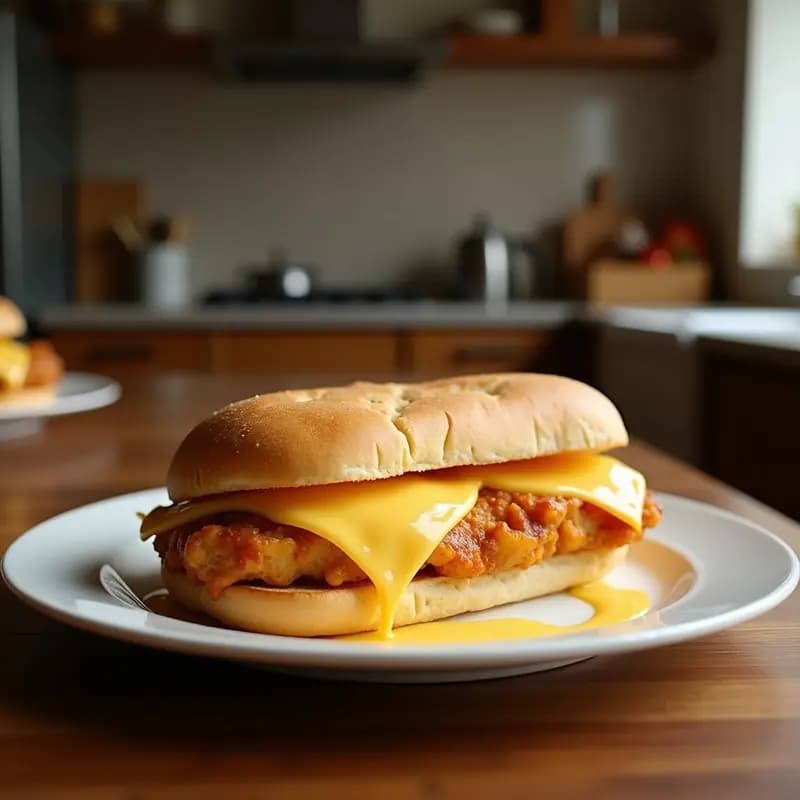 Sandwich de Pollo Frito y Queso Cheddar: Receta Americana para Saciar
