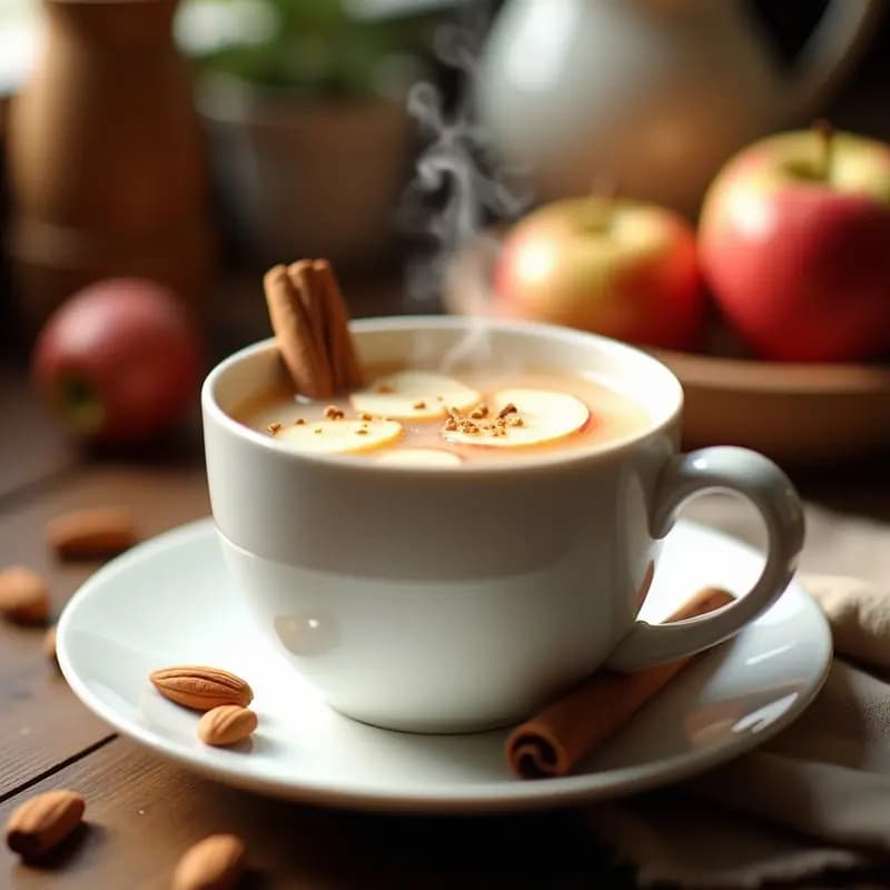 Sangría Blanqueada con Manzana y Canela: Receta de Invierno sin Alcohol