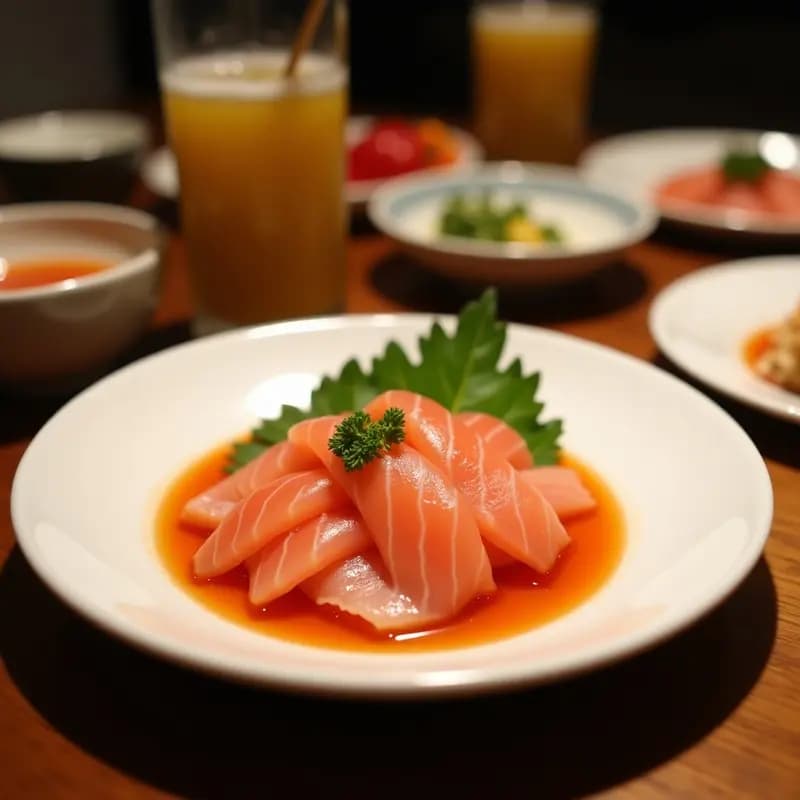Sashimi de Salmón con Salsa Ponzu: Entrante Japonés Bajo en Calorías y Rico en Omega-3