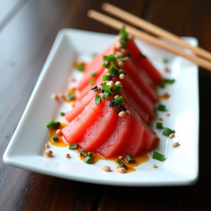 Sashimi de Sandía y Queso Feta: Entrante Vegano con Toque Salado y Fresco