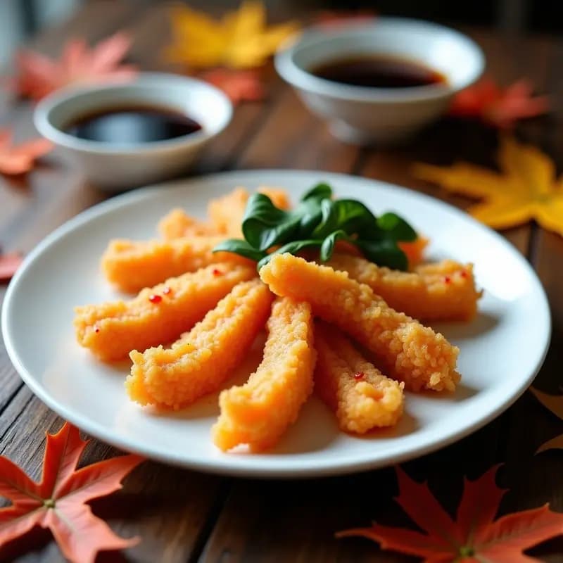 Satosuma Age Japonés con Camote y Verduras: Tempura de Invierno Sin Gluten