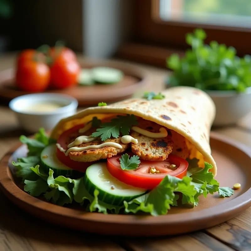Shawarma de Pollo con Ajo y Tahini: Receta Libanesa en Thermomix para Wraps