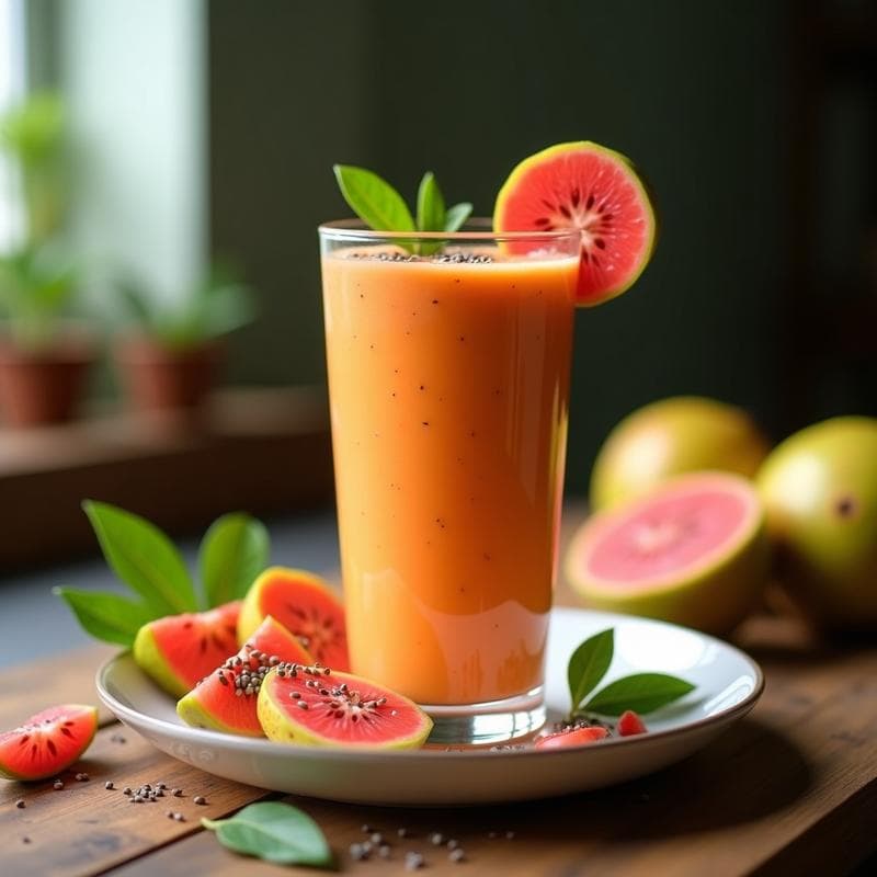 Smoothie de Acerola y Guayaba: Receta Alta en Proteína y Vitamina C para Desayunos Energéticos
