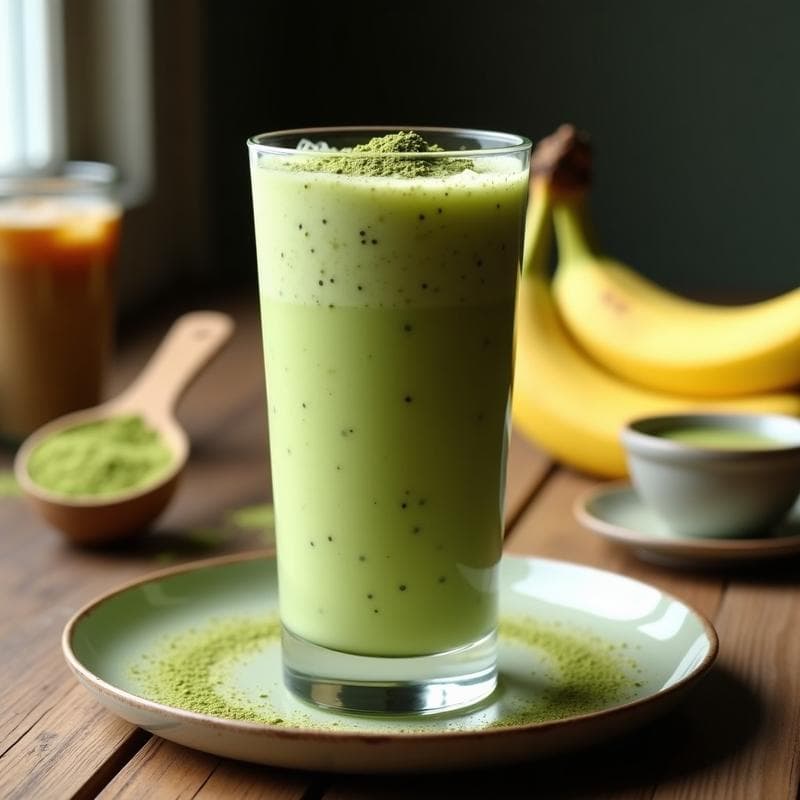 Smoothie de Café y Matcha: Receta Proteica y Energética paraEmpezar el Día