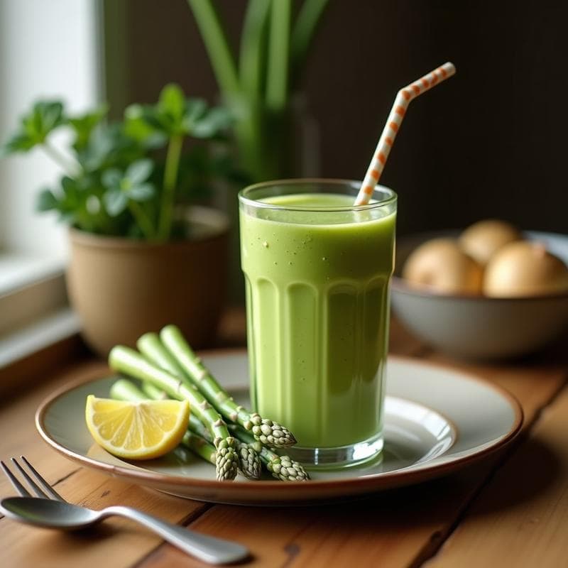 Smoothie de Espárragos Blancos y Jengibre: Bebida Detox Vegana para Depurar el Organismo