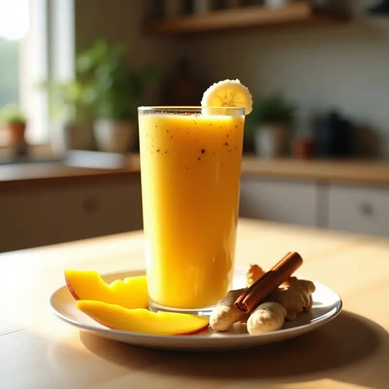 Smoothie de Mango y Jengibre: Receta Proteica para Después del Entrenamiento