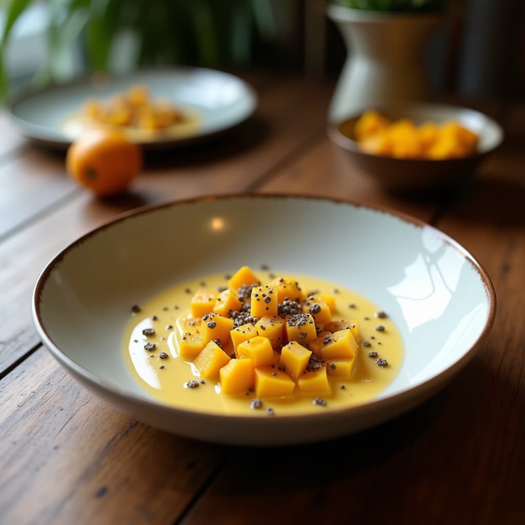 Smoothie de Mangostán y Coco con Semillas de Chía: Bebida Tailandesa Antioxidante