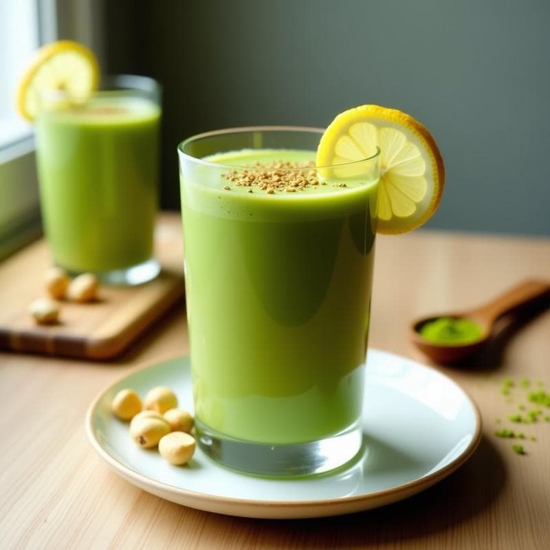 Smoothie de Matcha, Leche de Anacardo y Semillas de Cáñamo: Bebida Energética Keto en 5 Minutos