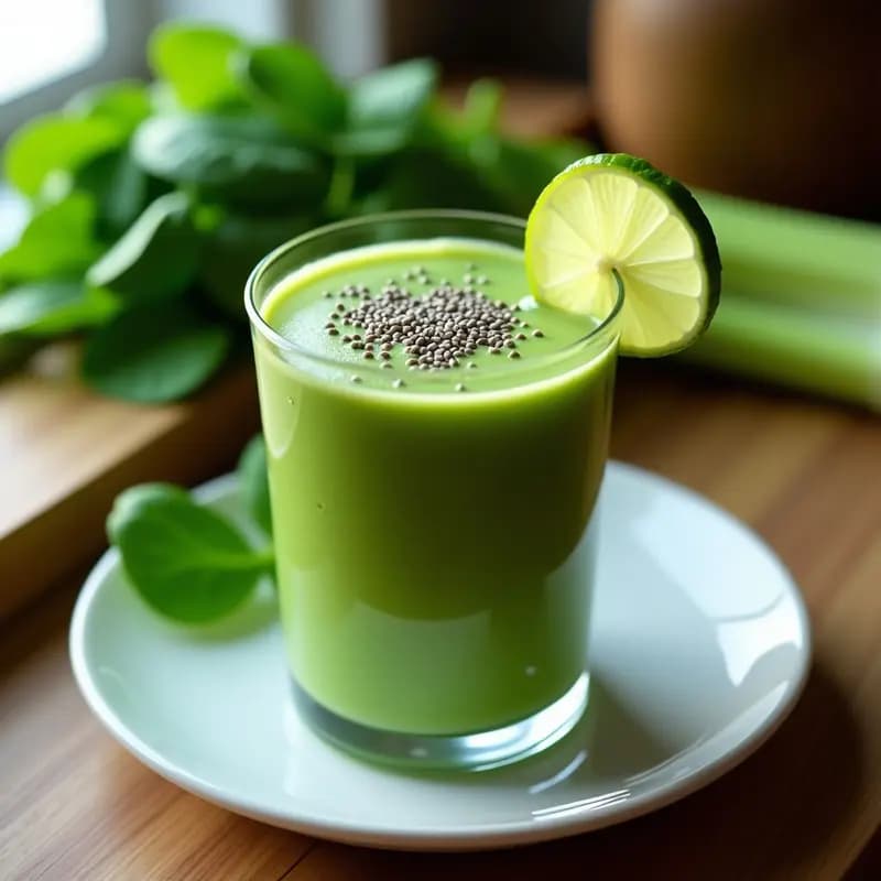 Smoothie de Verduras Energético: Receta en Batidora para Empezar el Día con Fuerza