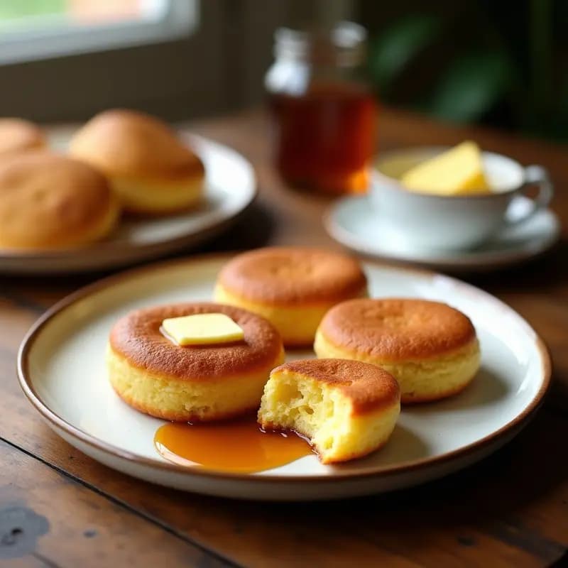 Sobaos Pasiegos con Mantequilla y Miel: Desayuno o Merienda Cantabria