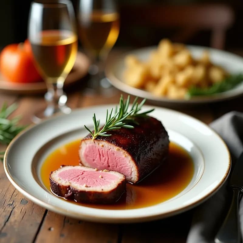 Solomillo Ibérico Glaseado con Miel y Romero: Receta Rápida en Sartén en 20 Minutos