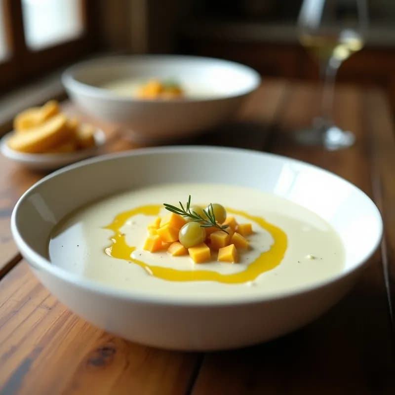 Sopa Ajoblanco Cordobesa: Receta Tradicional Fría y Sin Cocción en 15 Minutos