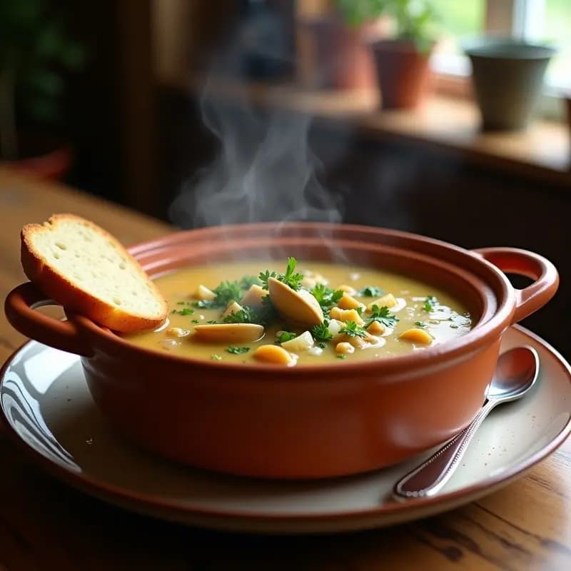 Sopa de Almejas a la Marinera: Receta Gallega de Marisco en 25 Minutos