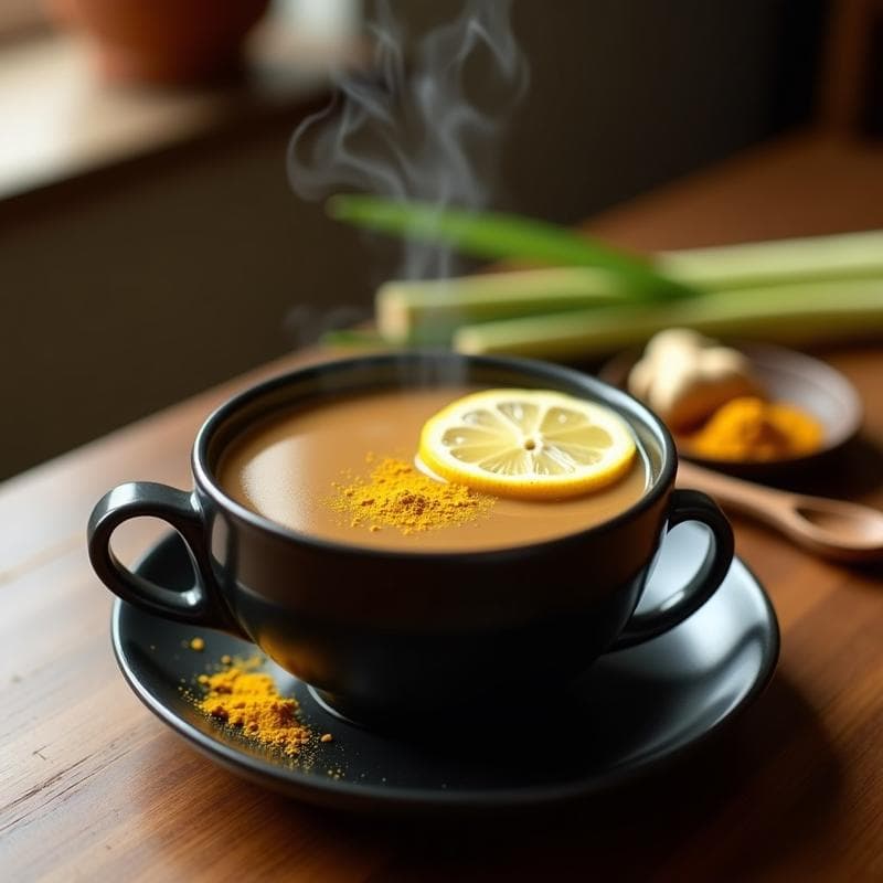 Sopa de Café Tailandesa con Lemongrass y Jengibre: Receta Antiinflamatoria en 20 Minutos
