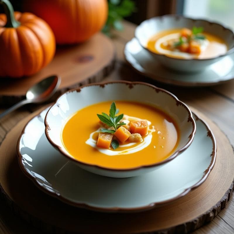 Sopa de Calabaza y Jengibre con Virutas de Coco: Receta Tailandesa en Thermomix y Sin Lácteos
