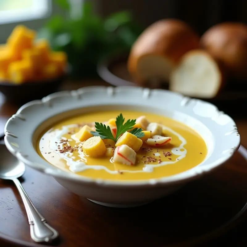 Sopa de Cangrejo y Maíz: Receta Americana de Nueva Inglaterra en Olla Rápida