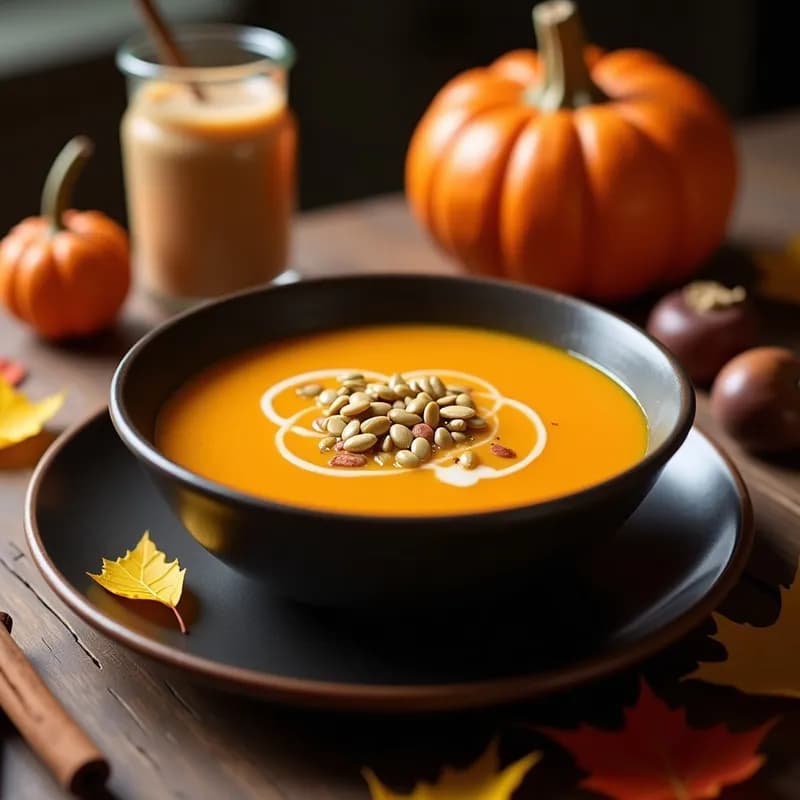 Sopa de Castañas y Calabaza: Receta de Otoño con Toque a Pumpkin Spice Latte