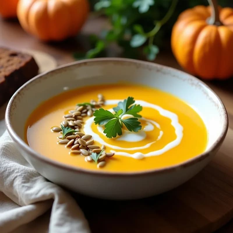 Sopa Crema de Calabaza y Cúrcuma: Receta Antiinflamatoria en 25 Minutos