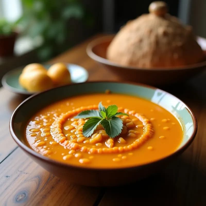 Sopa de Lentejas Rojas con Curry y Coco: Receta Vegana Rápida y Reconfortante
