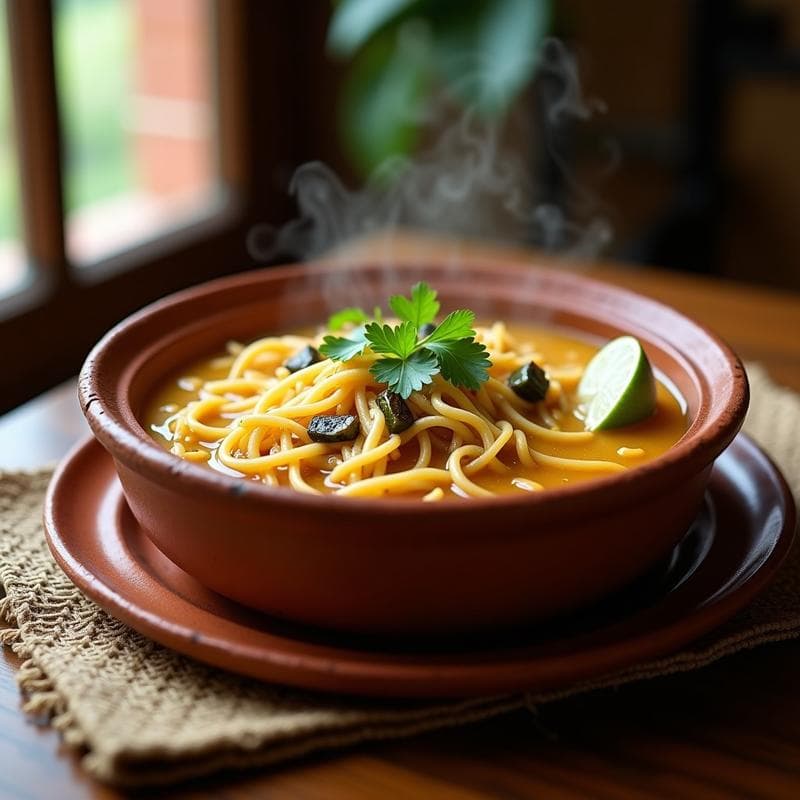 Sopa de Fideo con Caldo de Pollo y Chile Poblano: Receta Mexicana Reconfortante