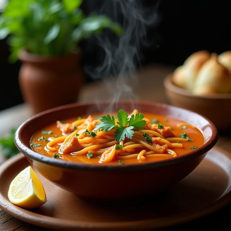 Sopa de Fideos de Camote con Pollo y Cilantro: Receta en Olla Lenta Antiinflamatoria