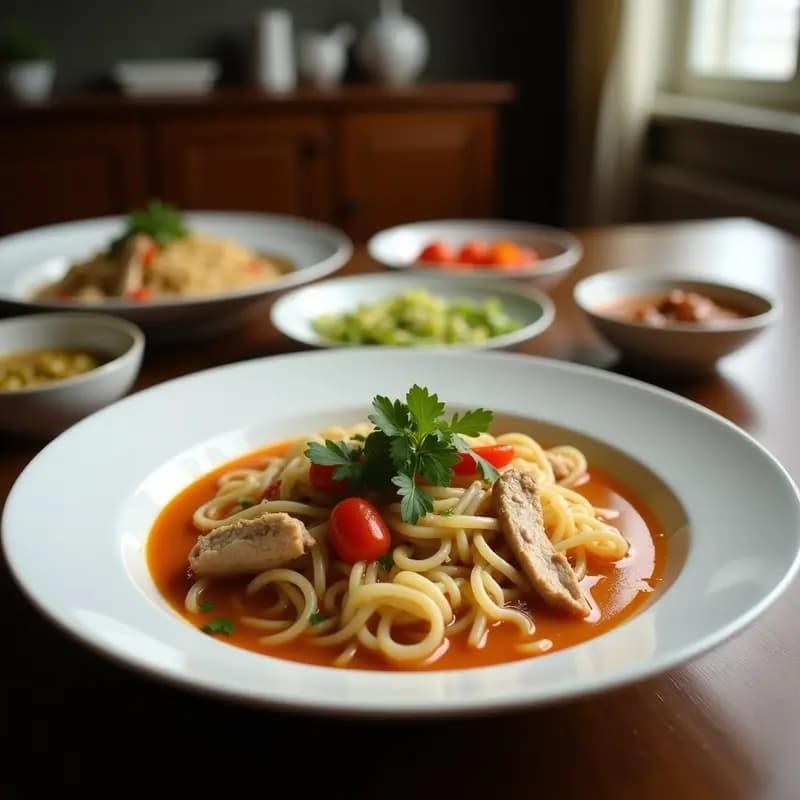 Sopa de Fideos Cellophane con Pollo y Verduras: Receta China Ligera y Sin Gluten