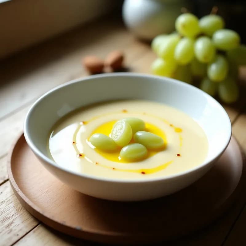 Ajo Blanco: Receta Tradicional de Sopa Fría Andaluza con Almendras