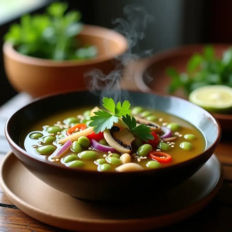 Sopa de Frijoles Mung y Jengibre: Receta China Detox y Baja en Calorías