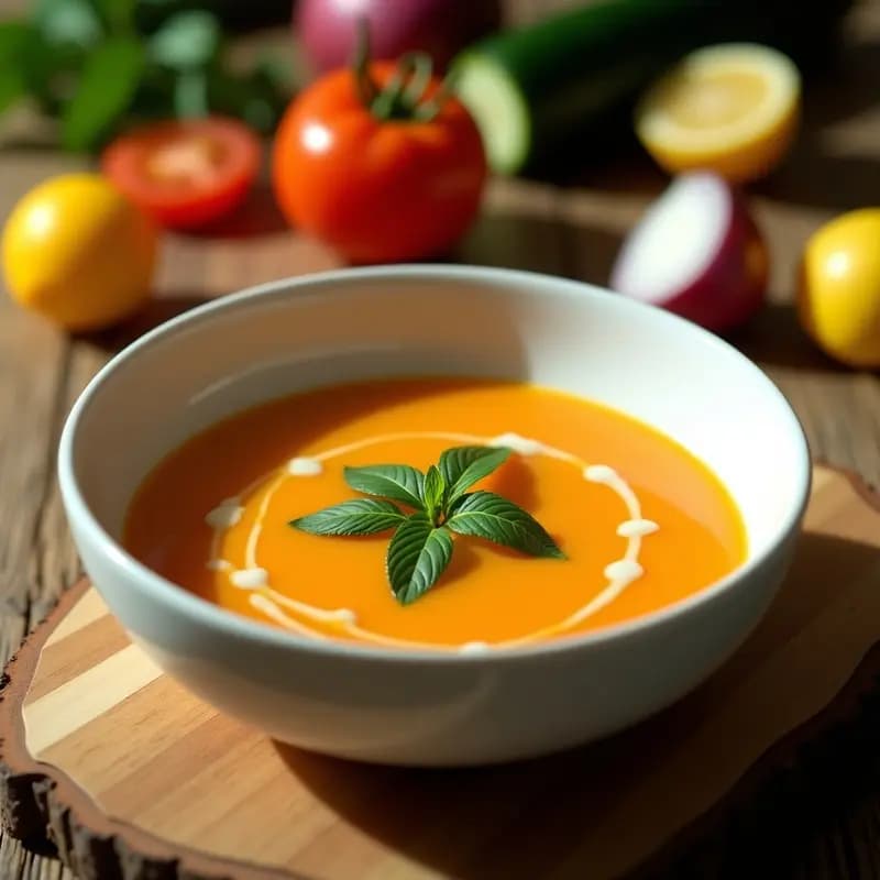 Sopa de Gazpacho Andino con Uchua y Hierbabuena: Receta Peruana Fría y Detox