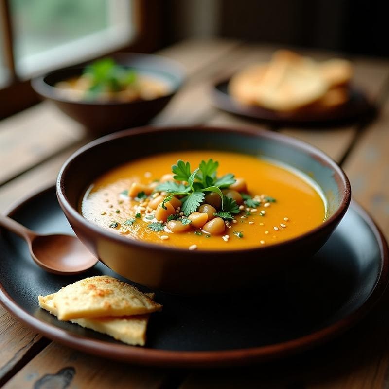 Sopa de Habas con Hinojo y Limón Confitado: Receta Egipcia en Olla Express y Reconfortante