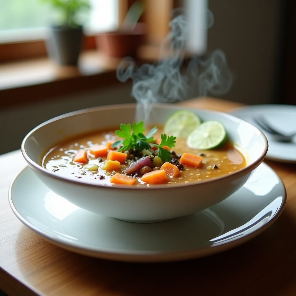 Sopa de Kamut y Algas Nori con Toque de Lima: Receta Detox en Olla Exprés y Alta en Minerales