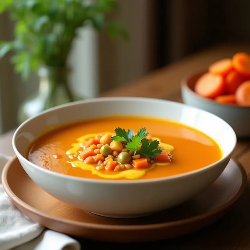 Sopa de Lentejas Rojos con Cúrcuma: Receta Antiinflamatoria en Olla Express