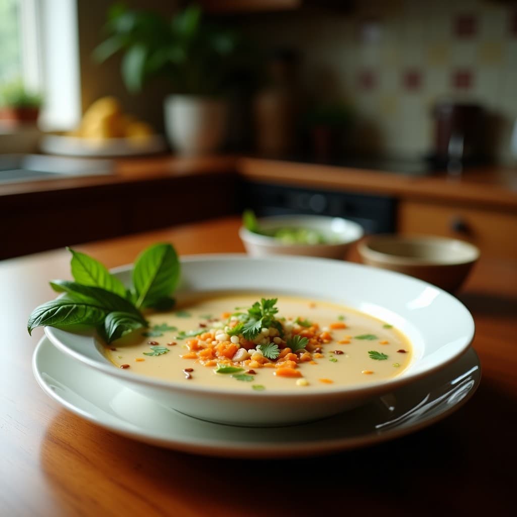 Sopa de Líquido de Coco y Lemongrass: Receta Tailandesa Detox y Sin Calorías