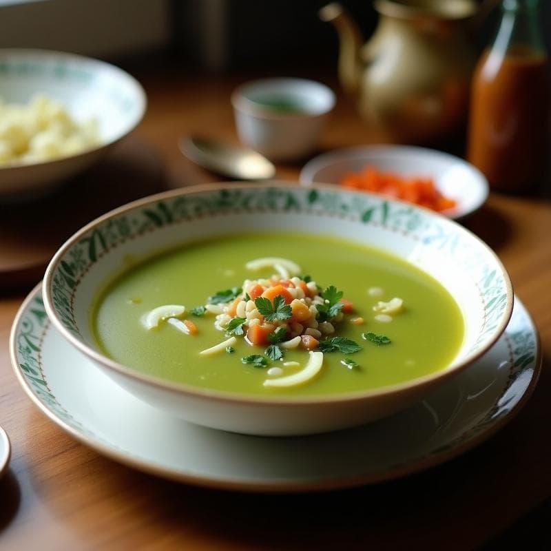 Sopa de Melón Amargo y Tomate Verde con Jengibre: Receta China Refrescante y Baja en Calorías