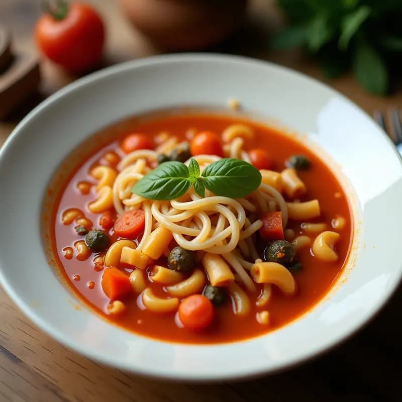 Sopa Minestrone con Fideos Integrales y Alubias: Receta Italiana Vegana y Económica