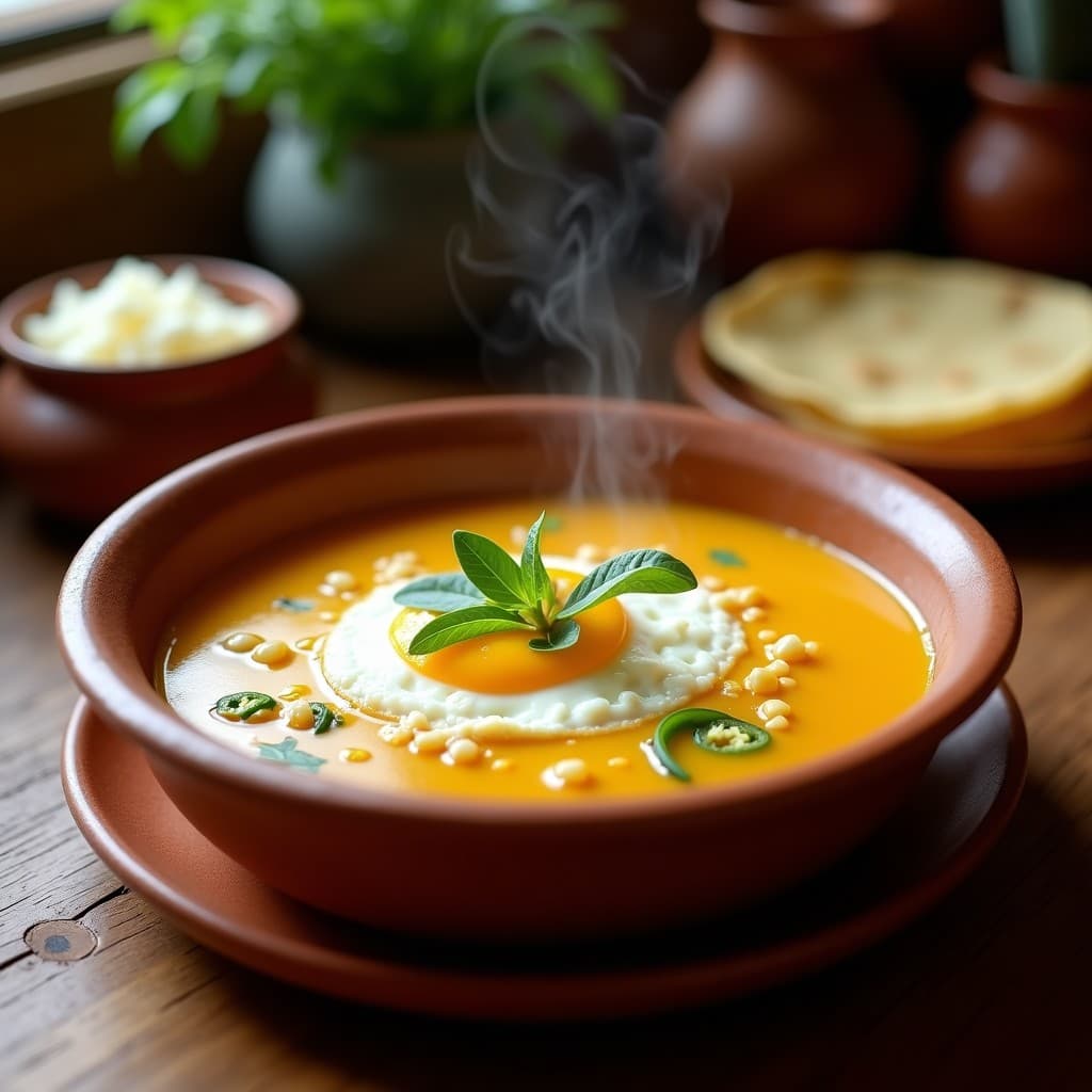 Sopa de Miscua con Queso Fresco y Huevos Poché: Receta Tradicional de Chiapas en 25 Minutos