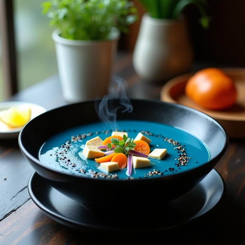 Sopa de Miso Azul con Espirulina: Receta Vegana Alta en Proteína y Detox