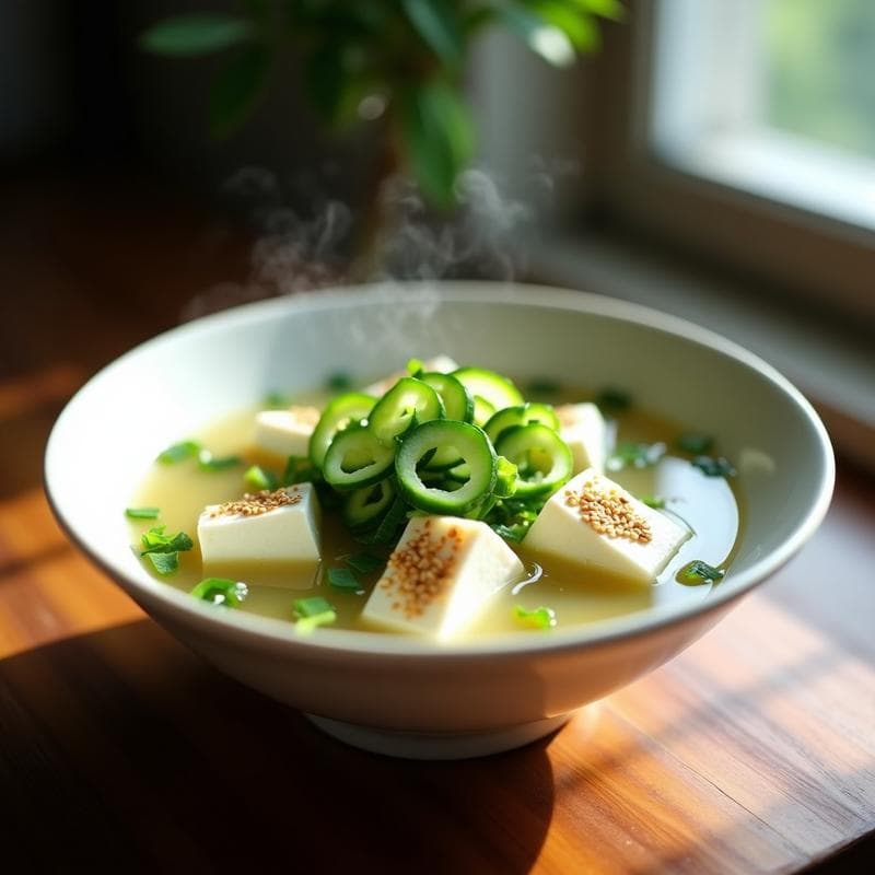 Sopa de Miso con Pepino: Receta Fresca y Ligera para el Verano