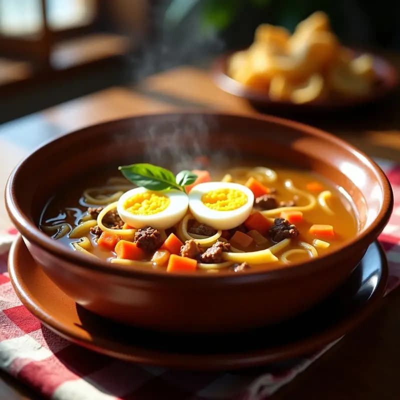 Sopa de Picadillo con Fideos: Receta de la Abuela para Días Fríos