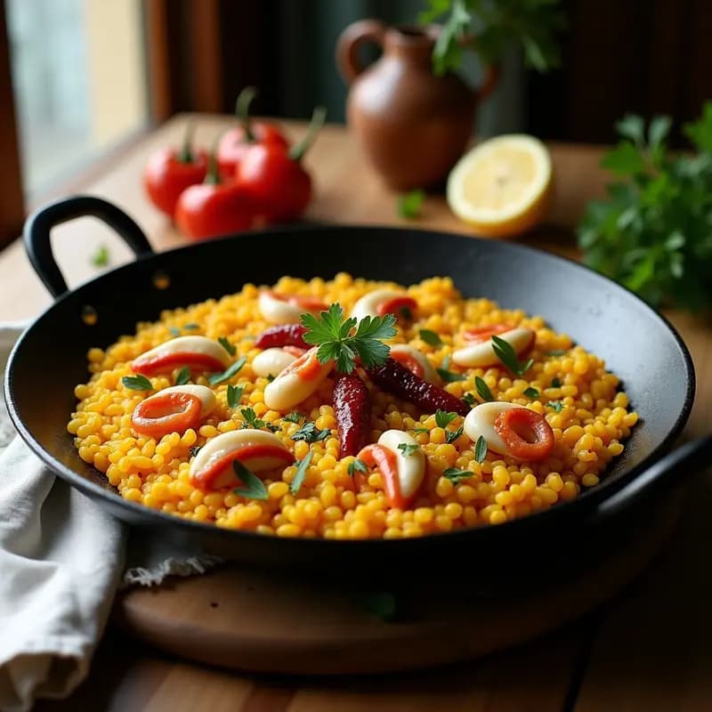 Sopar Sec Català con Calamares y Ñoras: Receta de Pescadores en Paellera