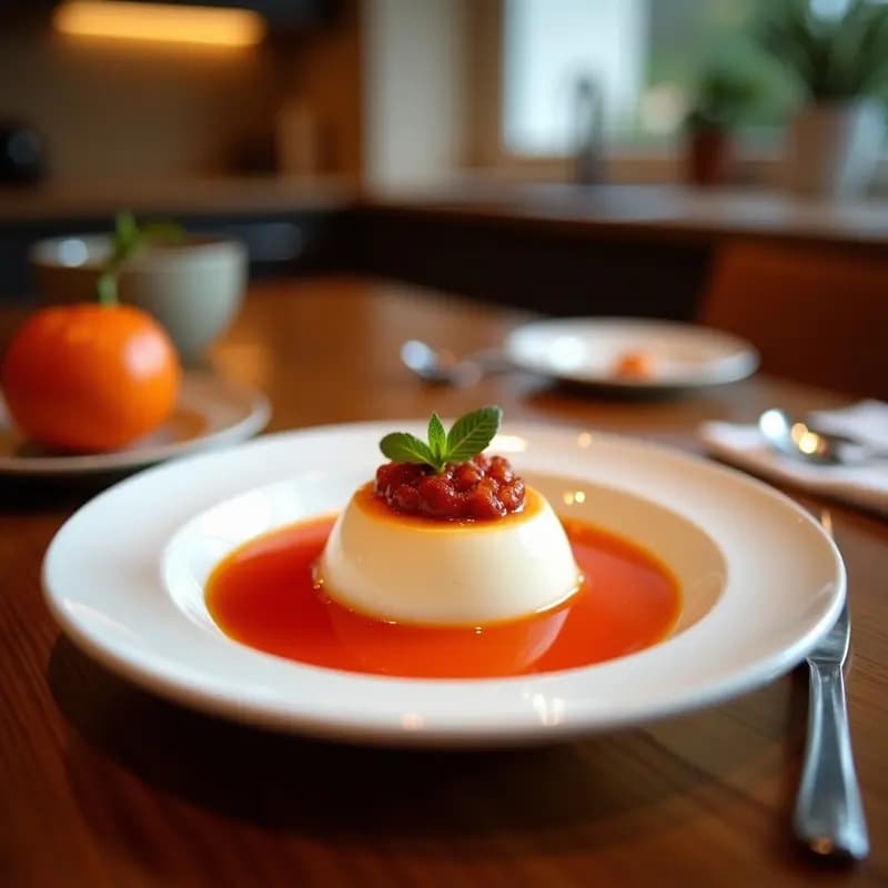 Sorbete de Tamarindo y Chile con Hoja de Mesa: Postre Mexicano Dulce-Picante Sin Lácteos