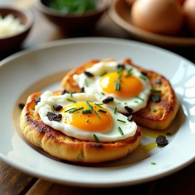 Huevos Trufados en Tacones de Pan: Receta Gourmet en Airfryer en 12 Minutos